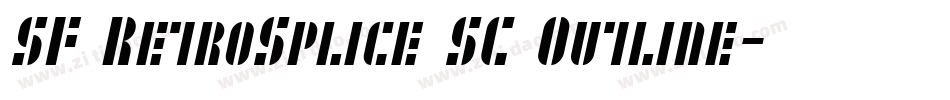 SF RetroSplice SC Outline字体转换